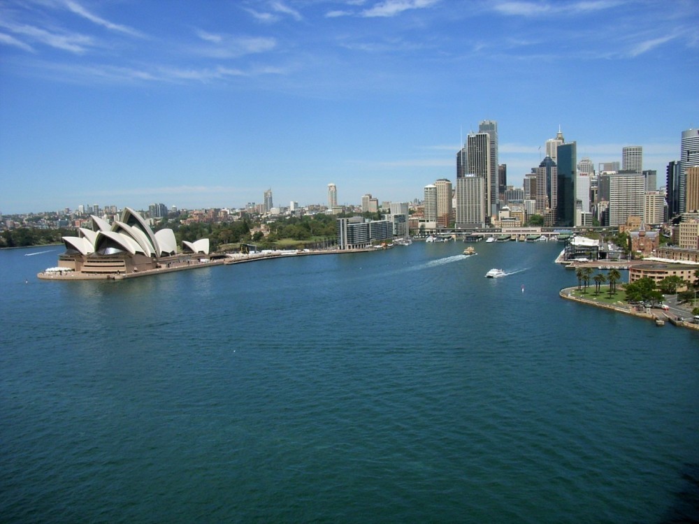 Sydney Harbour view from bridge